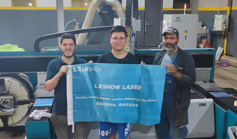 LX6020LDT 6000W激光切管机客户使用情况